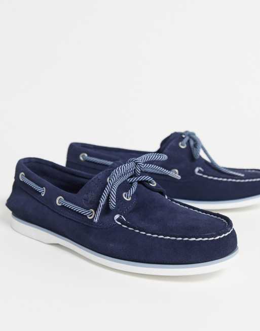 Timberland Scarpe da barca classiche con 2 occhielli blu navy