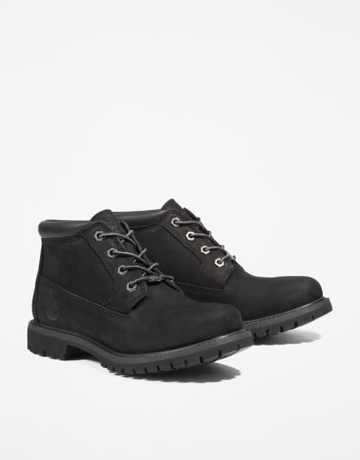 Timberland - Scarponcini chukka medi neri impermeabili stringati