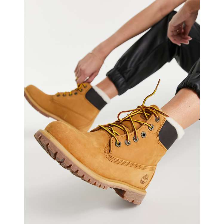 Timberland Scarponcini premium da 6 pollici color grano con