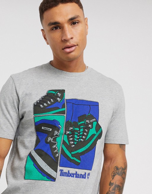 Timberland Shoe Graphic t-shirt in grey