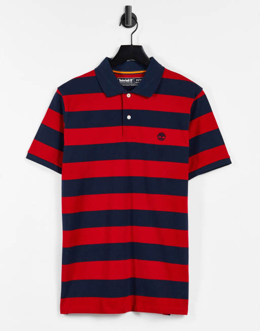 Timberland striped outlet polo