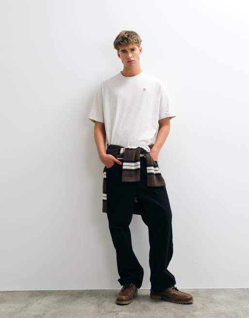 Timberland Short sleeves tee (relaxed) in light oatmeal heather, 2 of 5