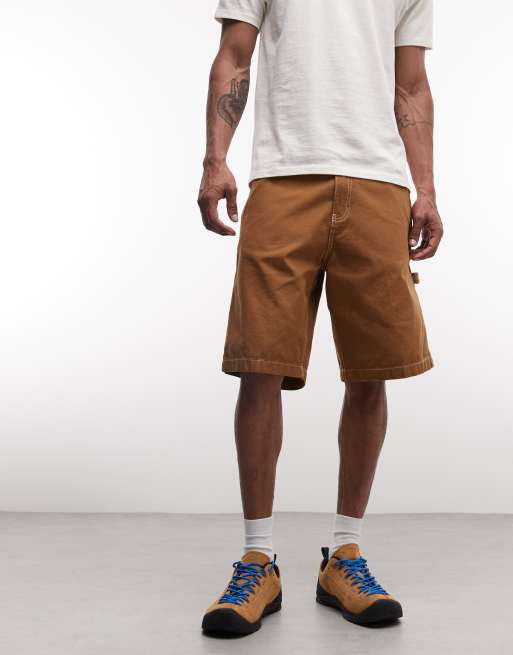 Timberland - Short style charpentier en toile Duck Canvas - Botte de blé délavé foncé, 4 de 5