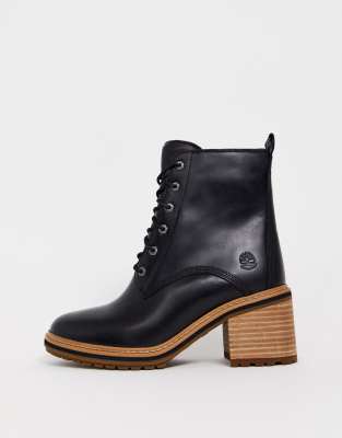 black heeled timberlands