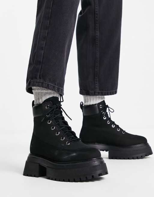 6 inch lace up boots best sale