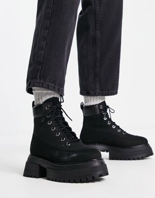 Timberland Sky 6in lace up boots in black - ASOS Price Checker