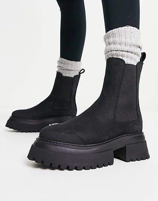 Timberland Sky chelsea boots in black nubuck leather | ASOS