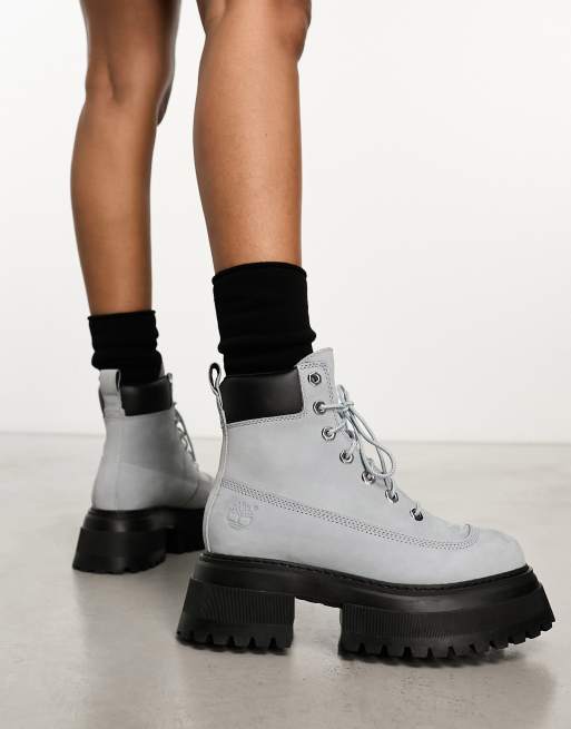 Timberland Sky Gr grova plat boots i nubuckl der 6 tum ASOS