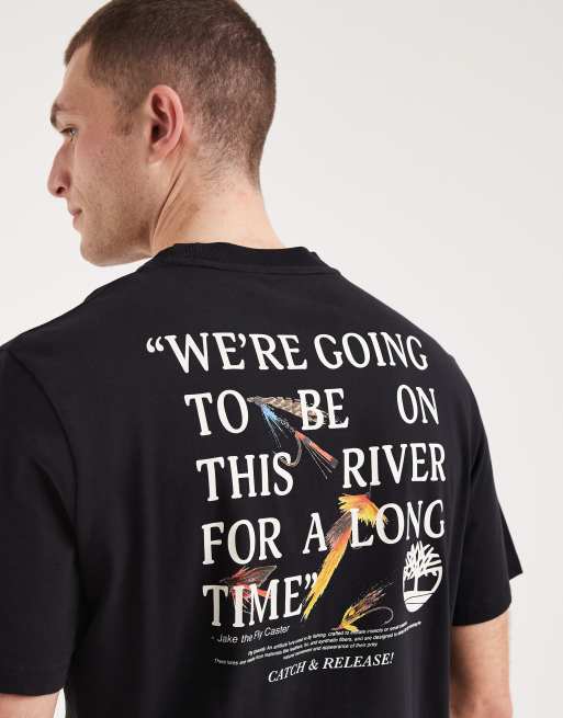 Timberland Slogan tee in black, 3 of 5