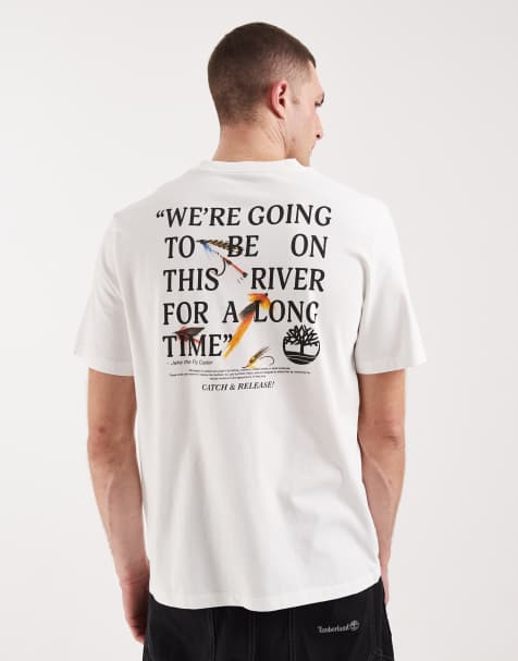 Timberland Slogan tee in white