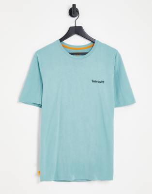 Timberland Small Logo print t-shirt in teal