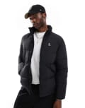 [Timberland] Timberland small logo puffer jacket in black L BLACK