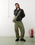 [Timberland] Timberland small logo puffer vest in black Chest 36-38 BLACK
