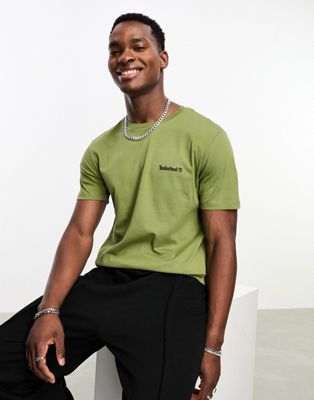 Timberland small logo t-shirt in green
