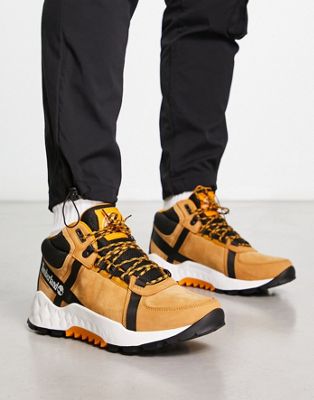 Timberland Solar Wave LT Mid WP boots in wheat tan