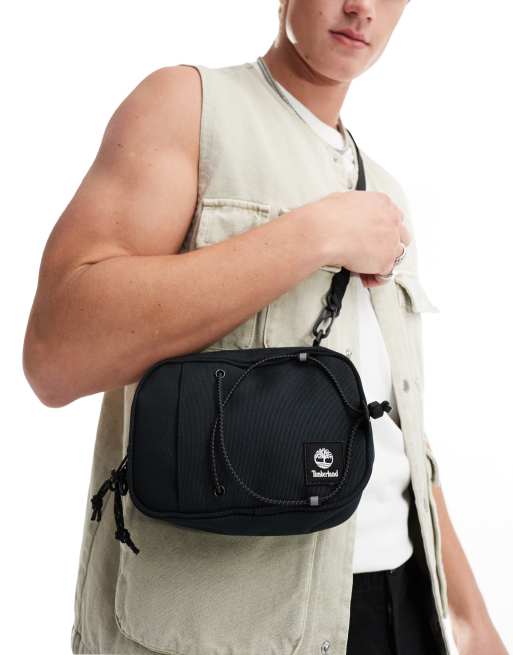 Timberland - Sort crossbody-taske med utility-design og lille logo