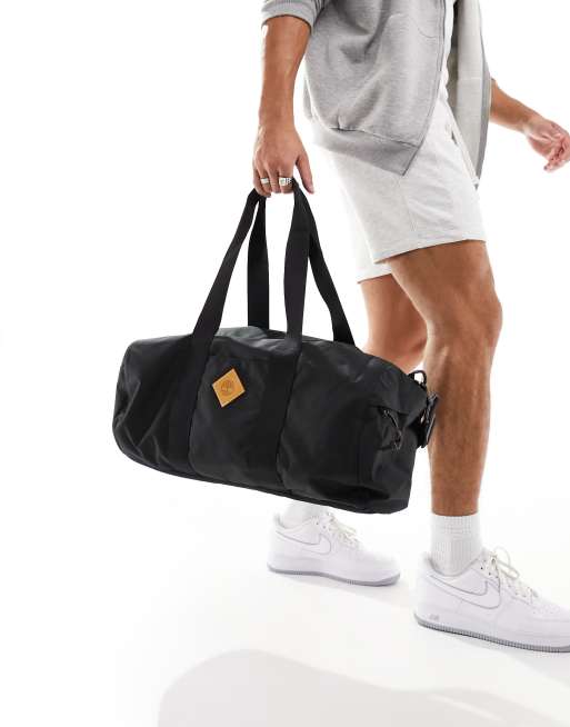 Timberland - Sort duffelbag med logoprint
