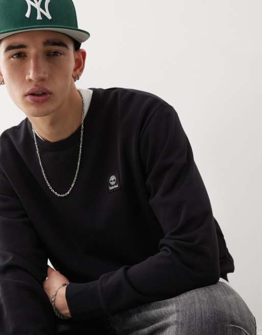 Timberland - Sort højhalset sweatshirt med logomærke på brystet, 2 af 4