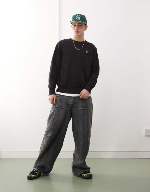 Timberland - Sort højhalset sweatshirt med logomærke på brystet, 3 af 4