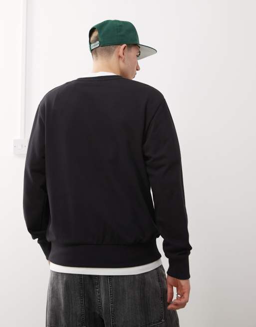 Timberland - Sort højhalset sweatshirt med logomærke på brystet, 4 af 4