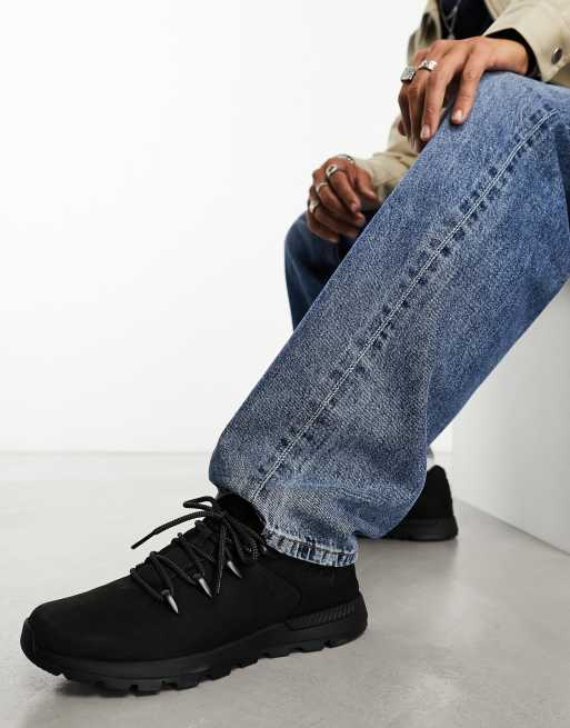 Jeans with deals black timberlands