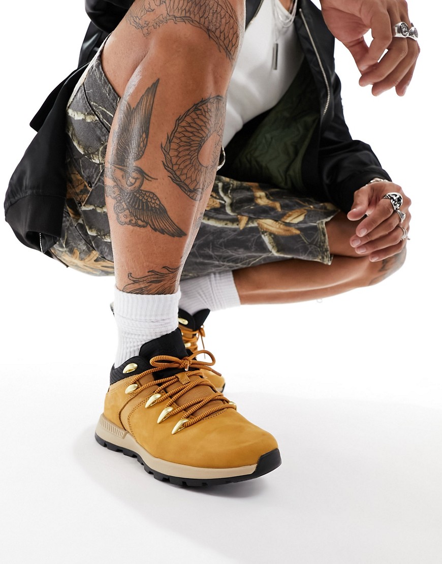 Timberland spinrt trekker super ox boots in wheat nubuck leather-Neutral