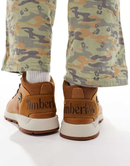 Timberland – Sprint Trekker – Bruna, medelhöga boots i strukturerat läder, 2 av 4