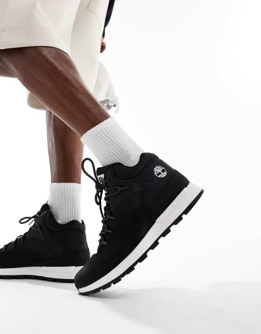 Timberland Sprint Trekker lace up sneakers in black nubuck