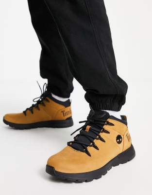 Timberland Sprint Trekker Mid boots in wheat tan - ASOS Price Checker