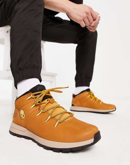 Timberland Sprint Trekker Mid boots in wheat tan