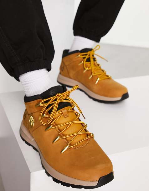 Timberland - Sprint Trekker Mid - Stivali medi in pelle nabuk color grano - view 1