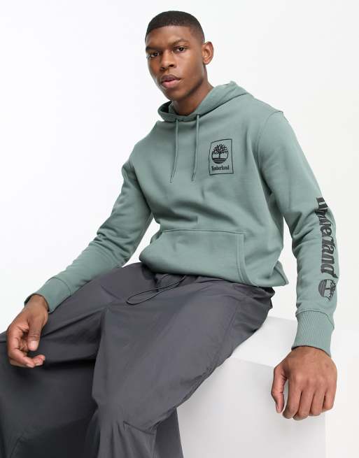 Green store timberland hoodie