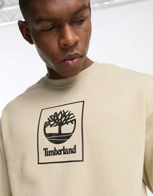 Beige discount timberland sweatshirt