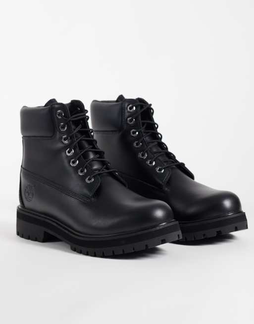 Timberland stivale stringato impermeabile da 6 pollici nero, 2 di 4