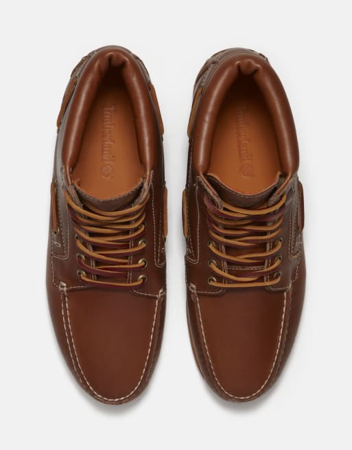 Timberland stivaletto mid stringato in marrone medio fg con marrone medio, 3 di 4
