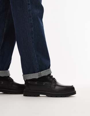Timberland - Stivali medi stringati neri in pelle | ASOS