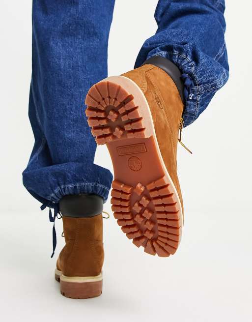 Timberland - Stivali premium da 6" in nabuk color ruggine, 2 di 4