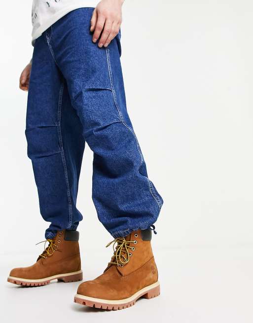 Timberland - Stivali premium da 6" in nabuk color ruggine, 4 di 4