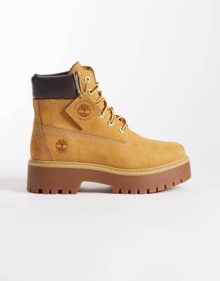  Stone Street 6 inch elevated boots in wheat nubuck
