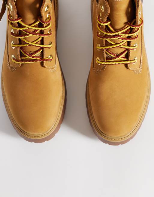 Timberland Stone Street 6 inch elevated boots in wheat nubuck, 6 of 6