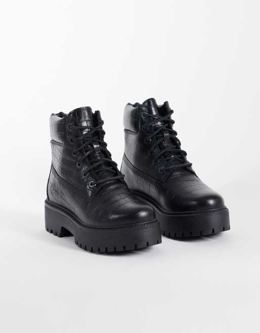 Timberland Stone Street 6 inch lace up boot in black full grain, 2 of 4