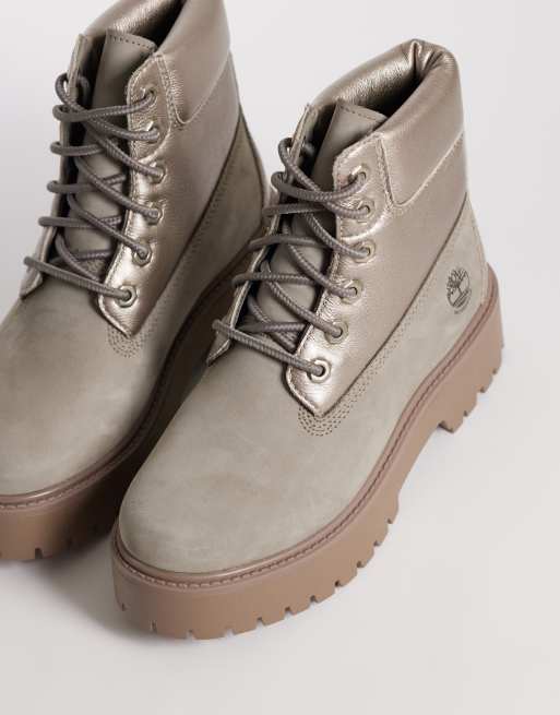 Timberland Stone Street 6 inch lace up platform waterproof boots
