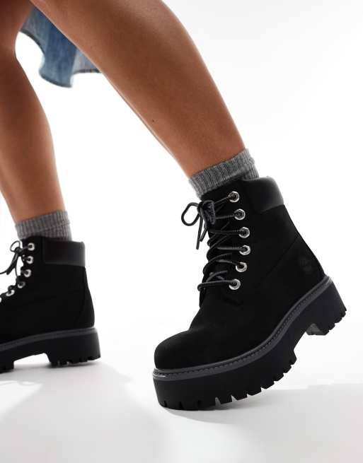 Timberland - Stone Street - Bottines 6 pouces en nubuck - Noir, 3 de 4
