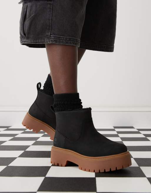 Timberland Stone Street Hoge chelsea boots met voering in