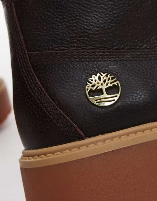 Timberland - Stone Street - Kaffebrune 6-tommer-støvler i læder, 3 af 4