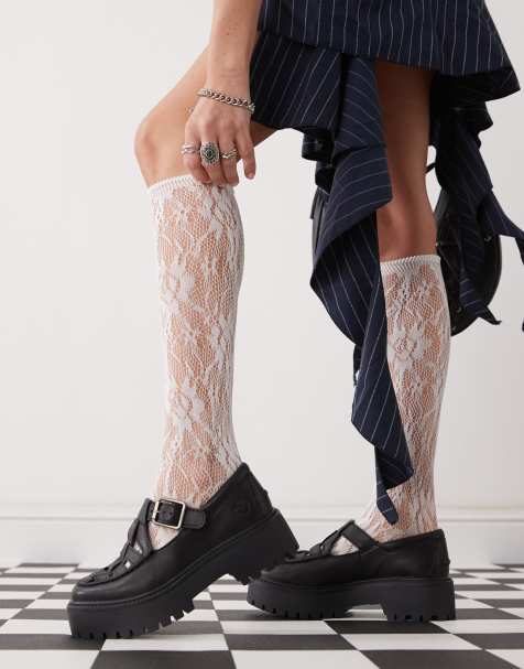 Timberland - Stone Street - Leren Mary Jane-schoenen met plateauzool in zwart - view 1