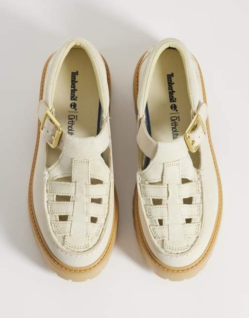 Timberland Stone Street mary jane in light beige suede, 2 of 4