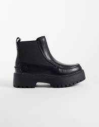 Timberland Stone Street mid chelsea boot in black full grain