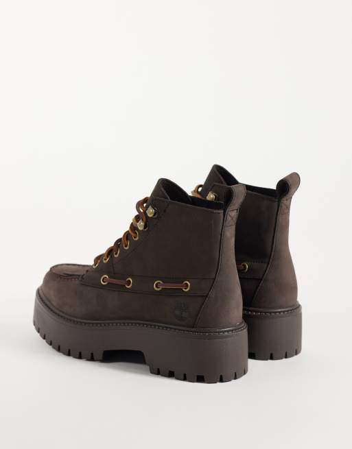 Timberland Stone Street mid veterlaars in donkerbruin nubuck, 4 van 4