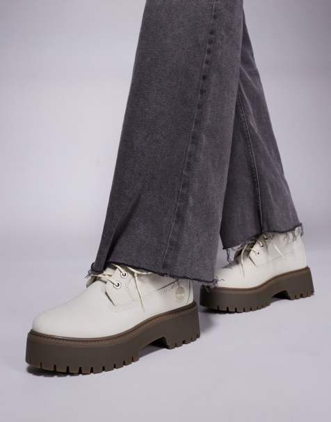 Timberland - Stone Street - Nellie - Bottines à semelle plateforme en nubuck - Gris - view 1